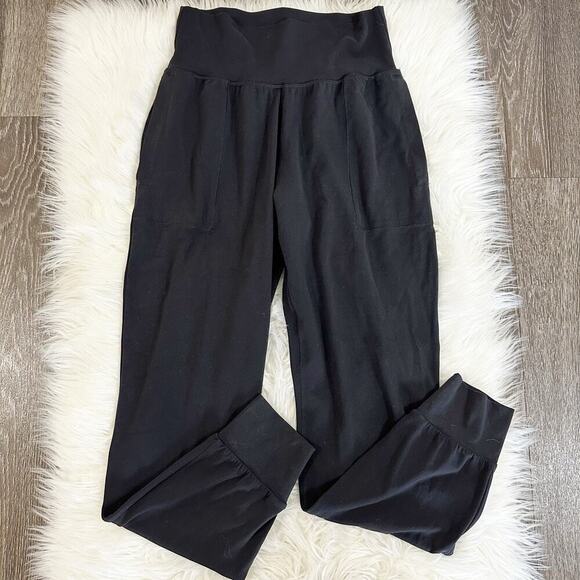Athleta Pants - Athleta Womens Salutation Jogger Size Small Black Pull On Travel Athleisure